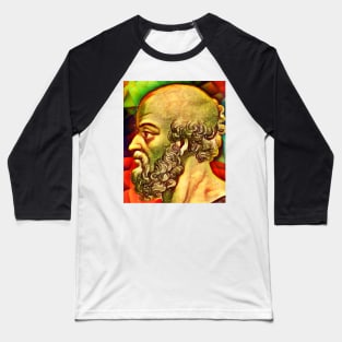 Eratosthenes of Cyrene Snow Portrait | Eratosthenes of Cyrene Artwork 15 Baseball T-Shirt